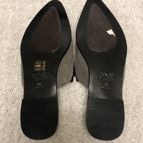 New One Teaspoon grey suede studded mules Sz 40 - Picture 4 of 5